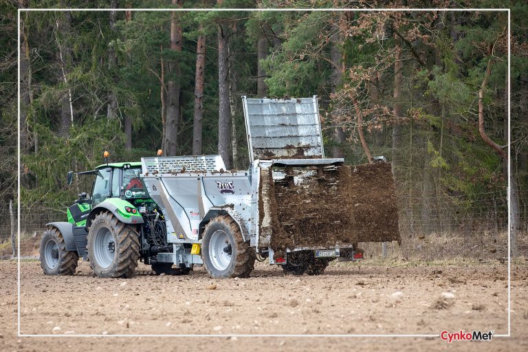 Traktorové rozmetadlo CYNKOMET N-114 ZEUS EU A2V | 14 000 kg