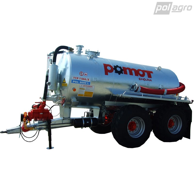 Traktorový fekální návěs POMOT T 544/2 objem 8 000 litrů