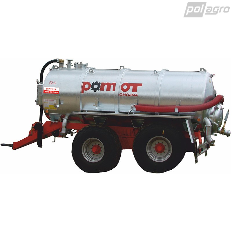 Traktorový fekální návěs POMOT T 546/1 objem 13 000 litrů